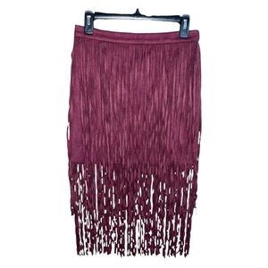 Jaspal Skirt Women’s Size L Burgundy Casual Waist 29in